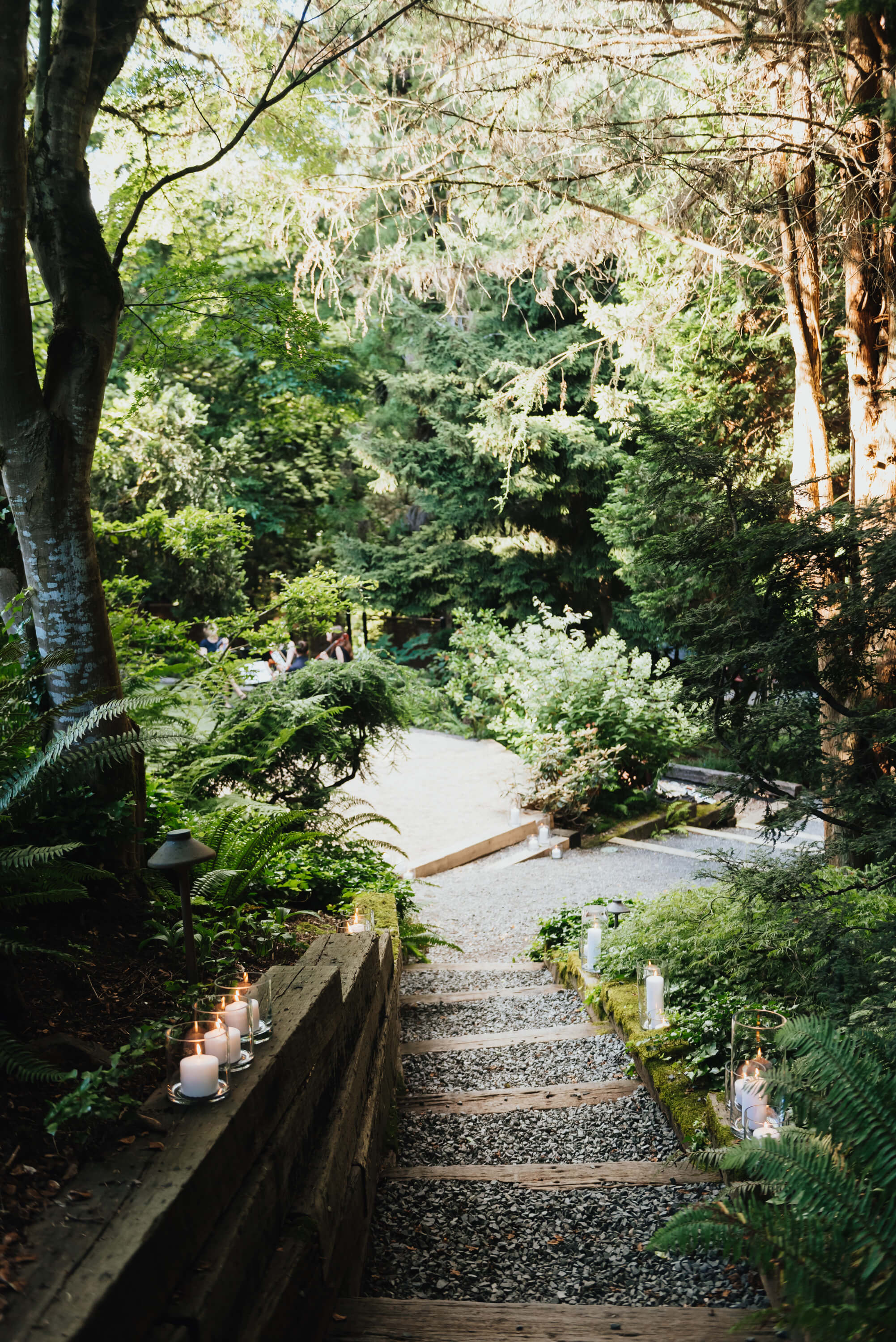 landscaped staircase at jm cellars walkway at jm cellars
